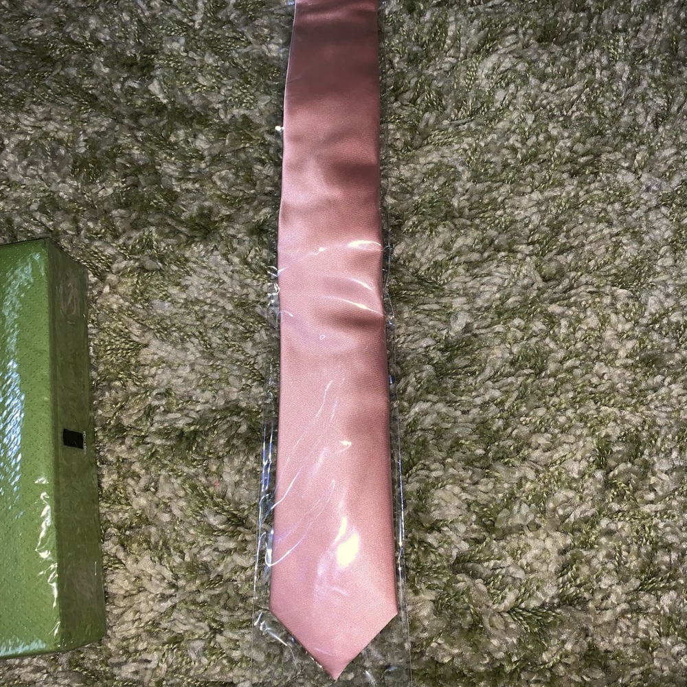 Blush silk neckties.